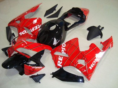 Honda CBR 600 RR 03-04 Motorrad Verkleidungen - Schwarz Spider Man Repsol
