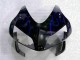 Honda CBR 600 RR 03-04 Motorrad Verkleidungen - Schwarz mit Blaur Flamme Honda CBR 600 RR 03-04 Motorrad Verkleidungen - Schwarz mit Blaur Flamme