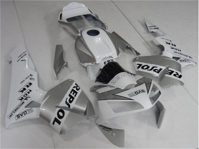 Honda CBR 600 RR 03-04 Motorrad Verkleidungen - Silver Weiß Schwarz Repsol Honda CBR 600 RR 03-04 Motorrad Verkleidungen - Silver Weiß Schwarz Repsol