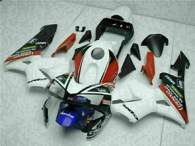 Honda CBR 600 RR 03-04 Motorrad Verkleidungen - Weiß Blau Honda CBR 600 RR 03-04 Motorrad Verkleidungen - Weiß Blau