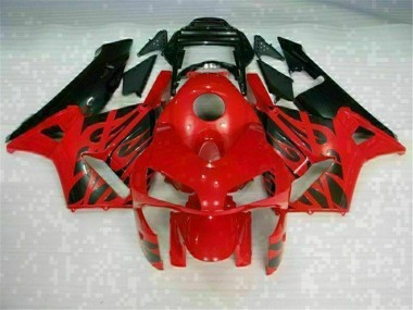 Honda CBR 600 RR 03-04 Motorrad VollVerkleidungen & Plastik - Rot Schwarz
