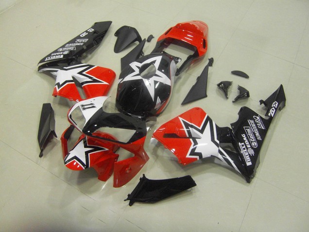 Honda CBR 600 RR 03-04 Motorrad Vollverkleidung - Schwarz Rot Honda CBR 600 RR 03-04 Motorrad Vollverkleidung - Schwarz Rot