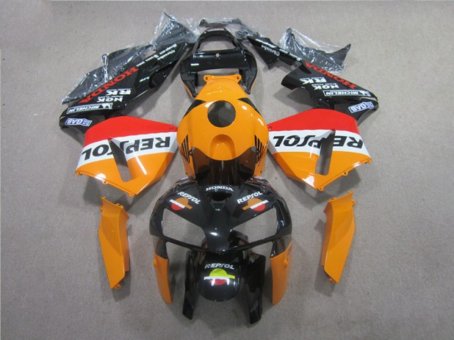 Honda CBR 600 RR 05-06 Motorrad Verkleidung - Orange Schwarz Repsol Honda CBR 600 RR 05-06 Motorrad Verkleidung - Orange Schwarz Repsol