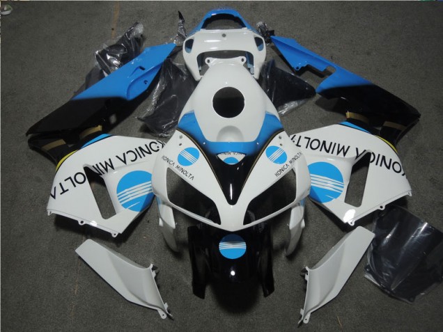 Honda CBR 600 RR 05-06 Motorrad Verkleidung - Weiß Blau Konica Minolta Honda CBR 600 RR 05-06 Motorrad Verkleidung - Weiß Blau Konica Minolta
