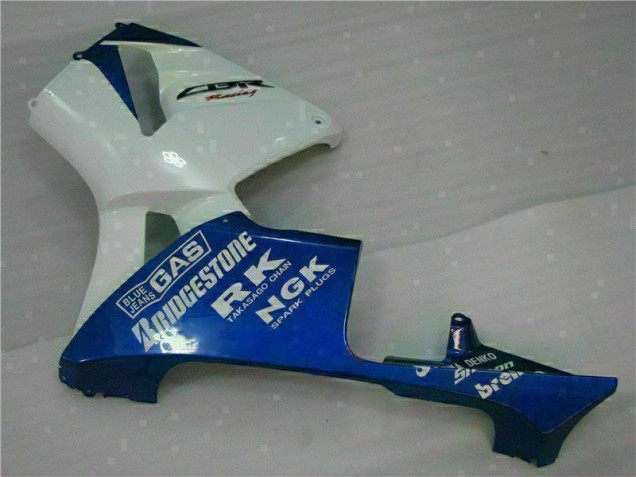 Honda CBR 600 RR 05-06 Motorrad Verkleidung - Weiß Blau Honda CBR 600 RR 05-06 Motorrad Verkleidung - Weiß Blau