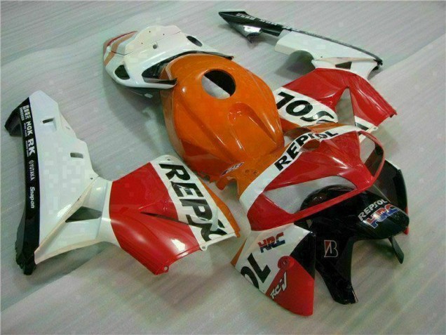 Honda CBR 600 RR 05-06 Motorrad Verkleidungen - Orange Schwarz Repsol Honda CBR 600 RR 05-06 Motorrad Verkleidungen - Orange Schwarz Repsol
