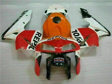 Honda CBR 600 RR 05-06 Motorrad Verkleidungen - Orange Schwarz Repsol