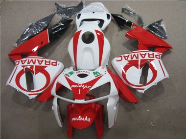 Honda CBR 600 RR 05-06 Motorrad Verkleidungen - Rot Weiß PRAMAC