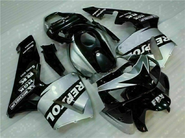 Honda CBR 600 RR 05-06 Motorrad Verkleidungen - Schwarz Silber Repsol Honda CBR 600 RR 05-06 Motorrad Verkleidungen - Schwarz Silber Repsol