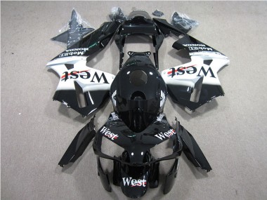 Honda CBR 600 RR 05-06 Motorrad Verkleidungen - Schwarz Weißes Westmuster