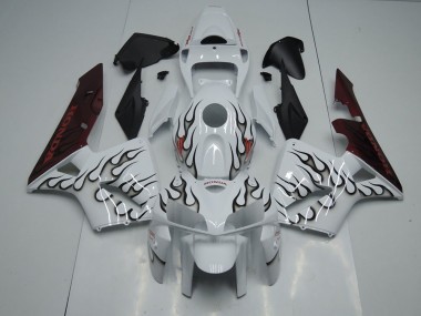 Honda CBR 600 RR 05-06 Motorrad Verkleidungen - Schwarze Flamme