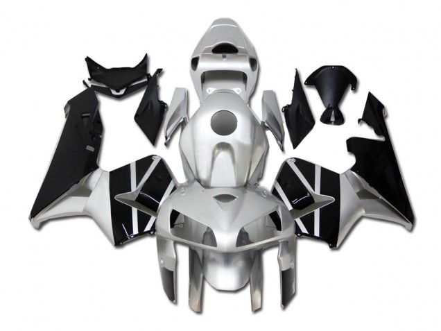 Honda CBR 600 RR 05-06 Motorrad Verkleidungen - Silber Schwarz Honda CBR 600 RR 05-06 Motorrad Verkleidungen - Silber Schwarz