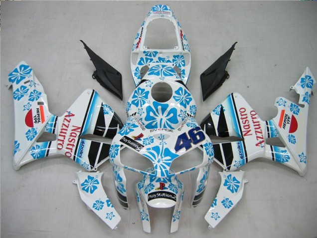 Honda CBR 600 RR 05-06 Motorrad Verkleidungen - Weiß Blau Nastro Azzurro 46 Honda CBR 600 RR 05-06 Motorrad Verkleidungen - Weiß Blau Nastro Azzurro 46
