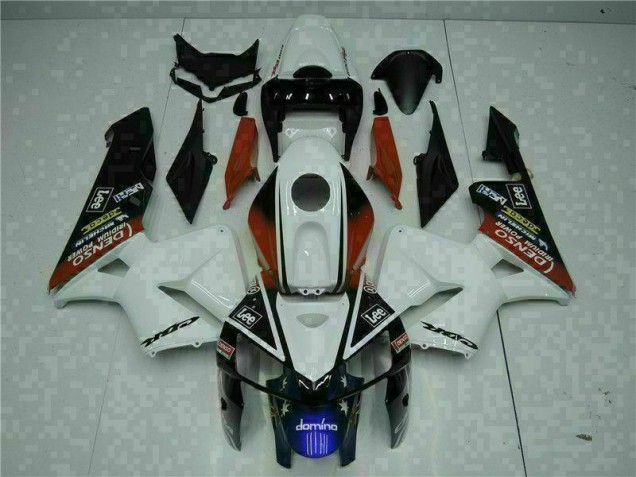 Honda CBR 600 RR 05-06 Motorrad Verkleidungen - Weiß Rot Schwarz Lee