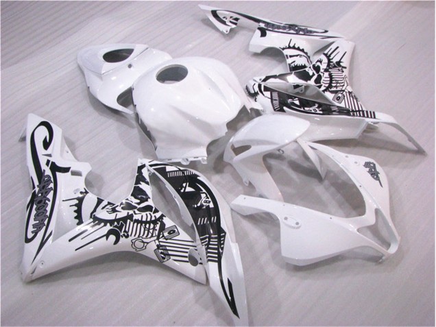 Honda CBR 600 RR 07-08 Motorrad Verkleidung - Schwarz Weiß Honda CBR 600 RR 07-08 Motorrad Verkleidung - Schwarz Weiß