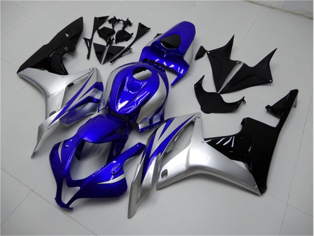 Honda CBR 600 RR 07-08 Motorrad Verkleidungen - Blau Silber Schwarz Honda CBR 600 RR 07-08 Motorrad Verkleidungen - Blau Silber Schwarz