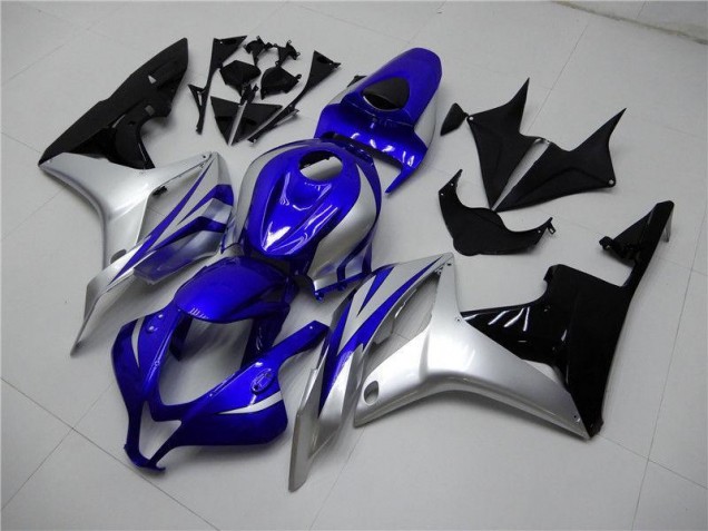 Honda CBR 600 RR 07-08 Motorrad Verkleidungen - Blau Silber Schwarz Honda CBR 600 RR 07-08 Motorrad Verkleidungen - Blau Silber Schwarz