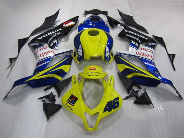Honda CBR 600 RR 07-08 Motorrad Verkleidungen - Gelb Blau 46