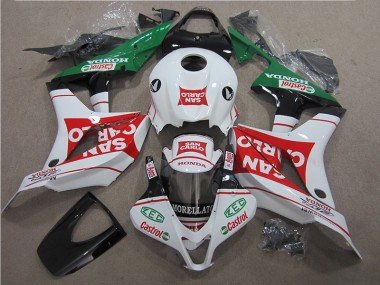 Honda CBR 600 RR 07-08 Motorrad Verkleidungen - Rot Weiß San Carlo
