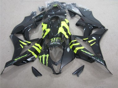 Honda CBR 600 RR 07-08 Motorrad Verkleidungen - Schwarz Grünes Monster