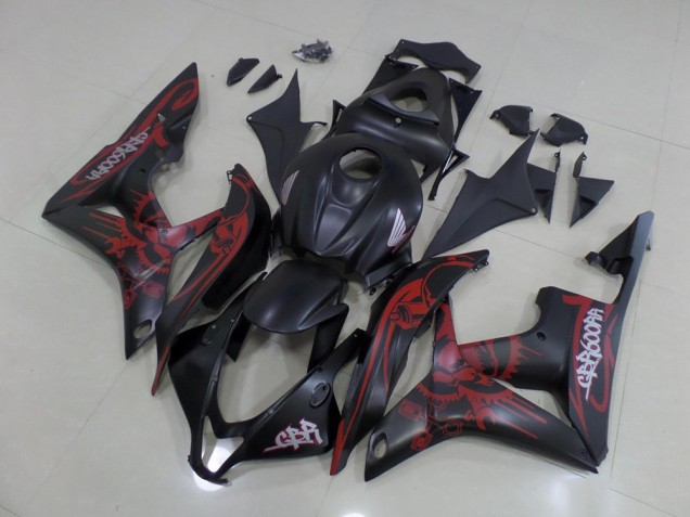 Honda CBR 600 RR 07-08 Motorrad Verkleidungen - Schwarz Rot Honda CBR 600 RR 07-08 Motorrad Verkleidungen - Schwarz Rot