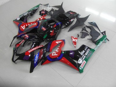 Honda CBR 600 RR 07-08 Motorrad Verkleidungen - Schwarz Rot Pata