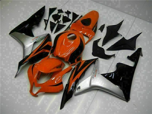 Honda CBR 600 RR 07-08 Motorrad Verkleidungen - Schwarz Rot Silber Honda CBR 600 RR 07-08 Motorrad Verkleidungen - Schwarz Rot Silber