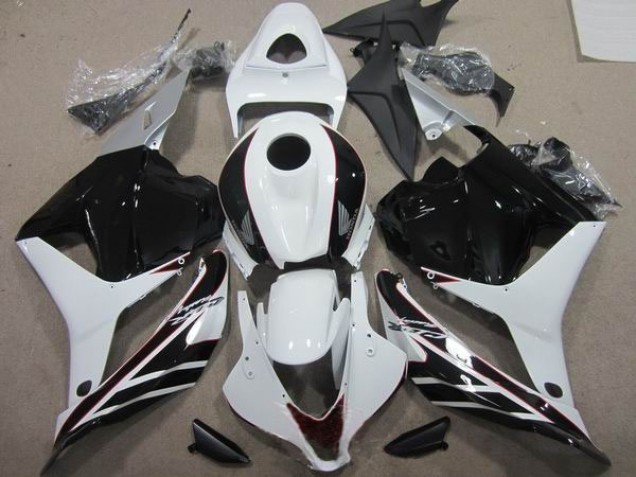 Honda CBR 600 RR 09-12 Motorrad Verkleidung - Schwarz Weiß Honda CBR 600 RR 09-12 Motorrad Verkleidung - Schwarz Weiß