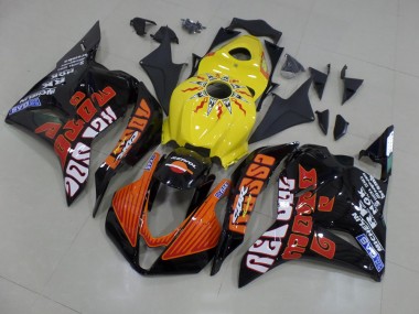 Honda CBR 600 RR 09-12 Motorrad Verkleidungen - Gelb Rossi Rennen