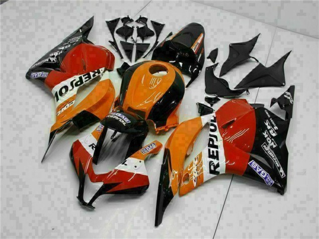 Honda CBR 600 RR 09-12 Motorrad Verkleidungen - Orange Repsol Honda CBR 600 RR 09-12 Motorrad Verkleidungen - Orange Repsol