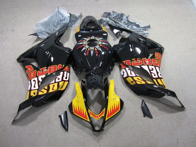 Honda CBR 600 RR 09-12 Motorrad Verkleidungen - Schwarz Gelb Honda CBR 600 RR 09-12 Motorrad Verkleidungen - Schwarz Gelb