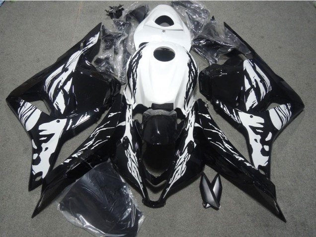 Honda CBR 600 RR 09-12 Motorrad Verkleidungen - Schwarz Weiß Honda CBR 600 RR 09-12 Motorrad Verkleidungen - Schwarz Weiß