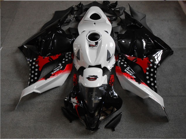 Honda CBR 600 RR 09-12 Motorrad Verkleidungen - Schwarz Weiß Rot Honda CBR 600 RR 09-12 Motorrad Verkleidungen - Schwarz Weiß Rot