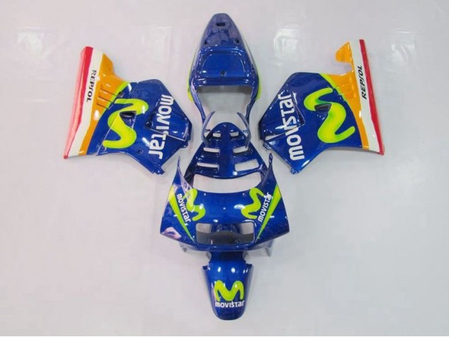 Honda NSR 250 MC28 P4 94-96 Motorrad Verkleidungen - Blau Grün