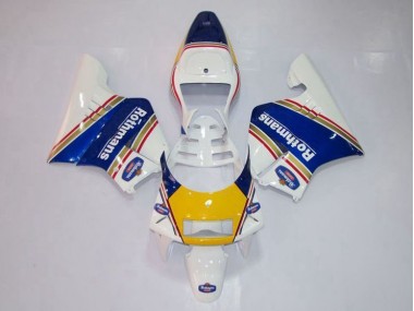 Honda NSR 250 MC28 P4 94-96 Motorrad Verkleidungen - Gelb Weiß Blau