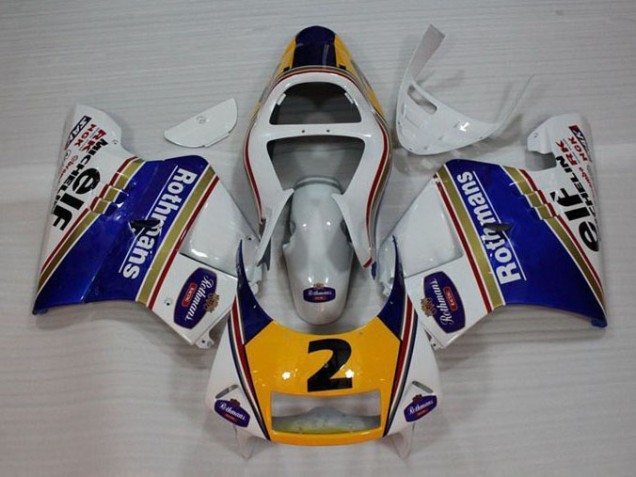 Honda NSR 250 MC28 P4 94-96 Motorrad Verkleidungen - Weiß Blau Gelb Honda NSR 250 MC28 P4 94-96 Motorrad Verkleidungen - Weiß Blau Gelb