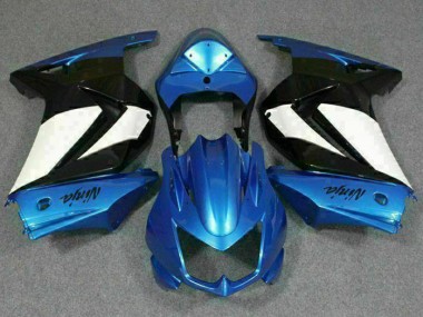 Kawasaki EX250 08-12 Motorrad Verkleidung - Blau Weiß Schwarz Ninja