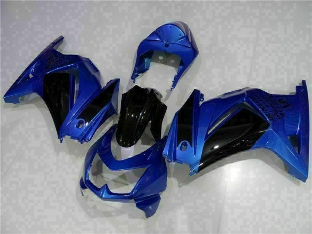 Kawasaki EX250 08-12 Motorrad Verkleidungen - Blau Schwarz Kawasaki EX250 08-12 Motorrad Verkleidungen - Blau Schwarz