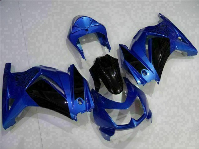 Kawasaki EX250 08-12 Motorrad Verkleidungen - Blau Schwarz Kawasaki EX250 08-12 Motorrad Verkleidungen - Blau Schwarz