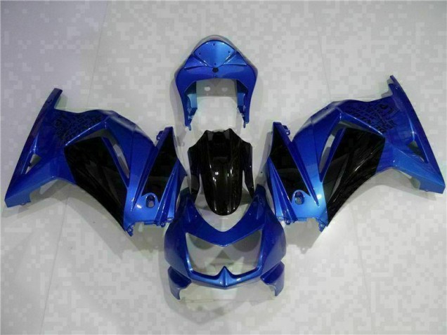 Kawasaki EX250 08-12 Motorrad Verkleidungen - Blau Schwarz Kawasaki EX250 08-12 Motorrad Verkleidungen - Blau Schwarz