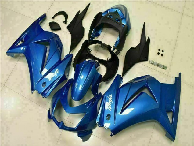 Kawasaki EX250 08-12 Motorrad Verkleidungen - Blau Schwarz Weiß Ninja Kawasaki EX250 08-12 Motorrad Verkleidungen - Blau Schwarz Weiß Ninja