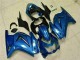 Kawasaki EX250 08-12 Motorrad Verkleidungen - Blau Schwarz Weiß Ninja Kawasaki EX250 08-12 Motorrad Verkleidungen - Blau Schwarz Weiß Ninja