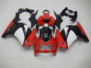 Kawasaki EX250 08-12 Motorrad Verkleidungen - Rot Schwarz Weiß