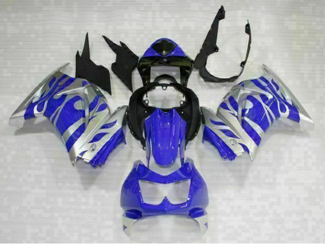 Kawasaki EX250 08-12 Motorrad Verkleidungen - Schwarz Blau Kawasaki EX250 08-12 Motorrad Verkleidungen - Schwarz Blau