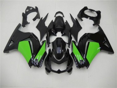 Kawasaki EX250 08-12 Motorrad Verkleidungen - Schwarz Grün
