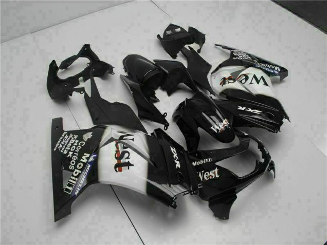 Kawasaki EX250 08-12 Motorrad Verkleidungen - Schwarz West Kawasaki EX250 08-12 Motorrad Verkleidungen - Schwarz West