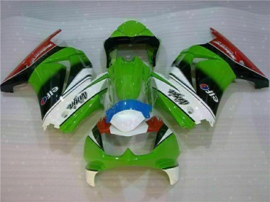 Kawasaki EX250 08-12 Motorrad Verkleidungen - Weiß Grün Schwarz Ninja