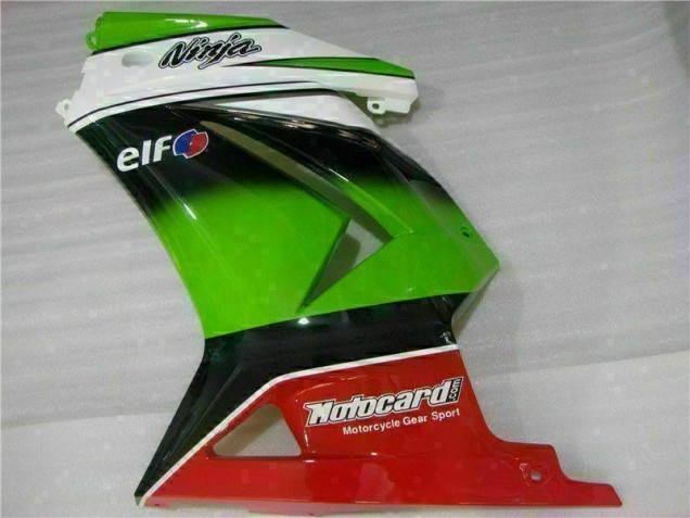 Kawasaki EX250 08-12 Motorrad Verkleidungen - Weiß Grün Schwarz Ninja Kawasaki EX250 08-12 Motorrad Verkleidungen - Weiß Grün Schwarz Ninja