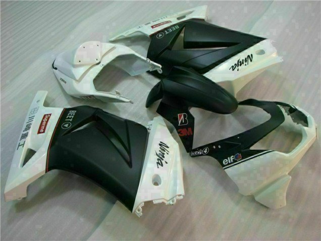 Kawasaki EX250 08-12 Motorrad Verkleidungen - Weiß Schwarz Ninja 3M Kawasaki EX250 08-12 Motorrad Verkleidungen - Weiß Schwarz Ninja 3M