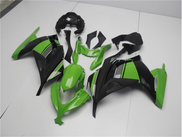 Kawasaki EX300 13-16 Motorrad Verkleidung - Grün Schwarz Kawasaki EX300 13-16 Motorrad Verkleidung - Grün Schwarz